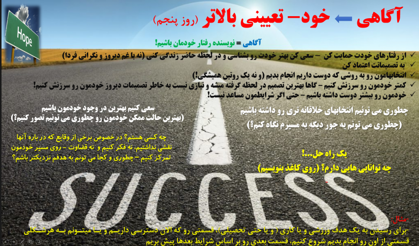 برنامه روز پنجم - مدیریت استرس در شرایط بحرانی